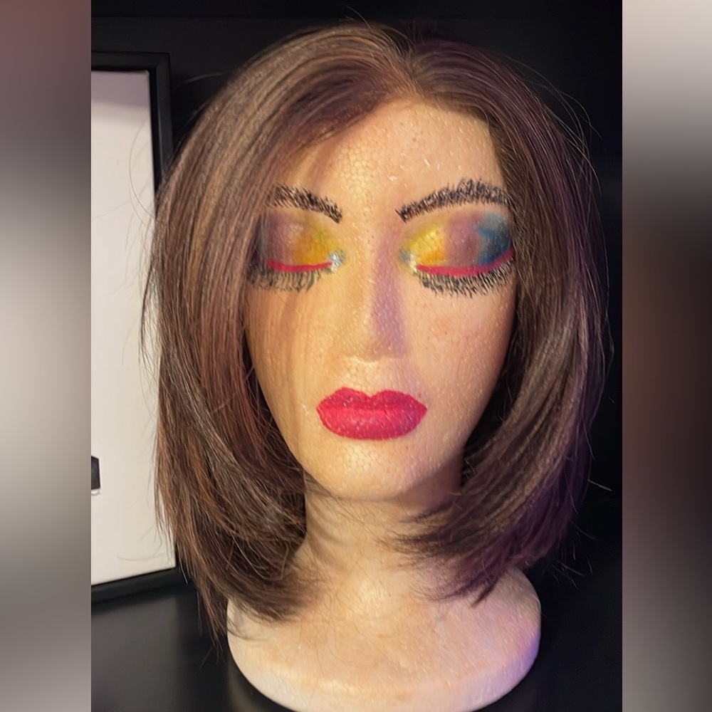 HIGH LUXURY partial mono filament wig.